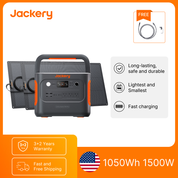 Outdoor Camping Outfit - Jackery E1000AC 1050Wh draagbare krachtcentrale met