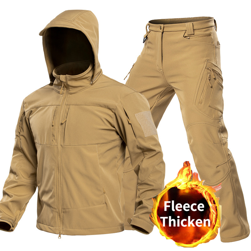 Outdoor Camping Winter - Outdoor tactisch softshell pak voor heren,