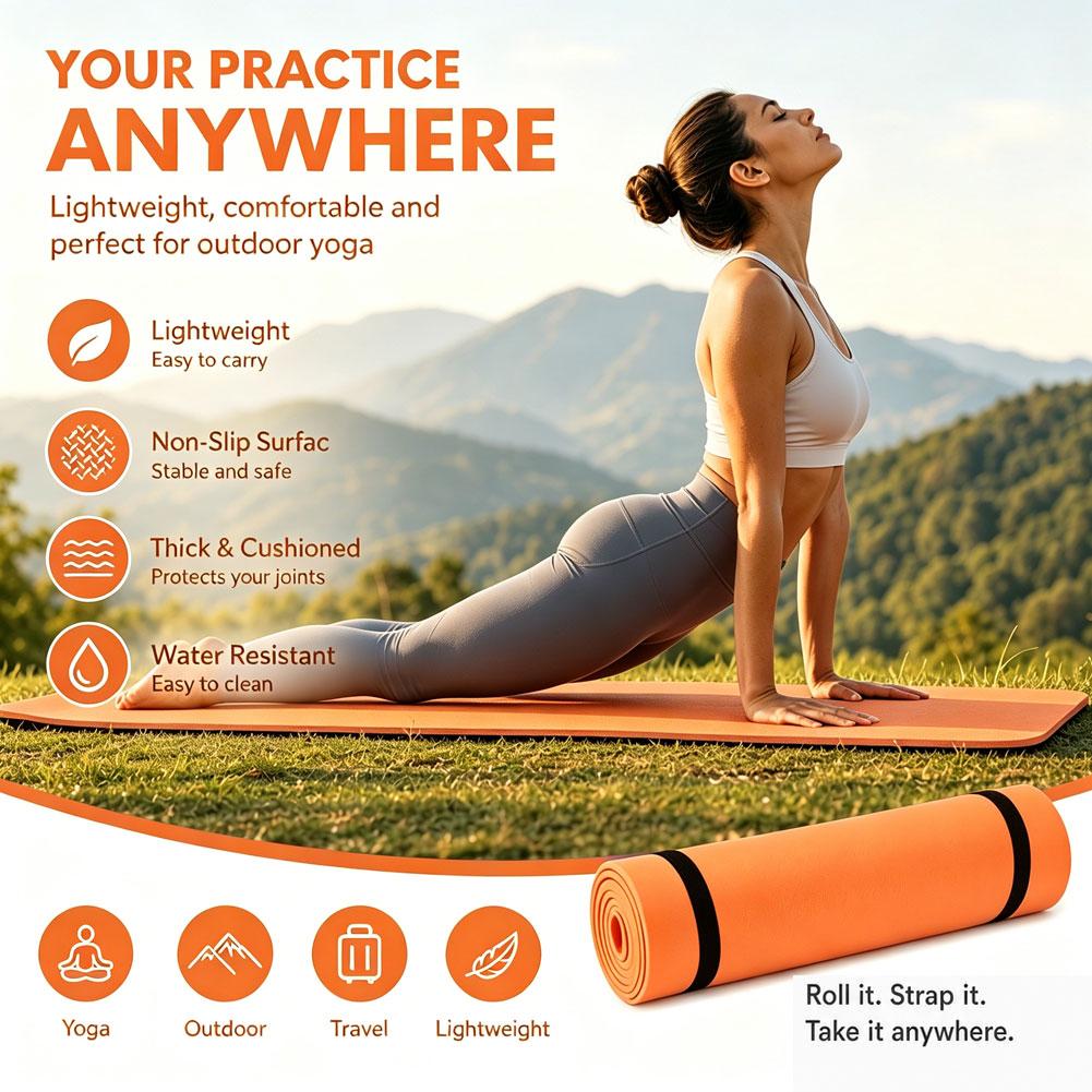 Outdoor Camping Rug Waterproof - Antislip EVA yogamat, lichtgewicht, waterdicht, draagbaar,