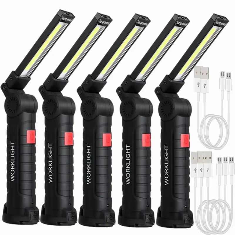 Outdoor Camping Glamping - Draagbare COB LED-zaklamp USB oplaadbare werklamp