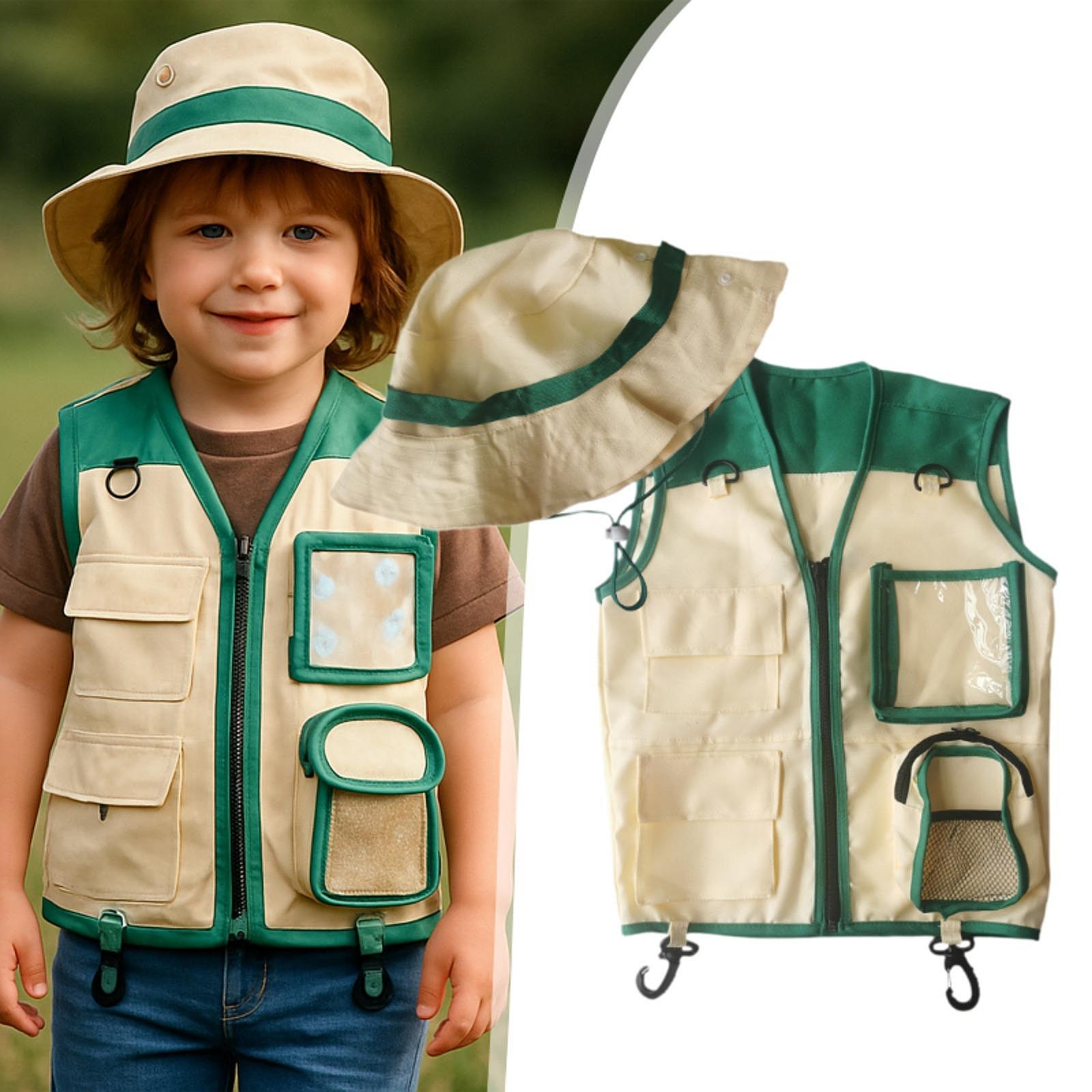 Outdoor Camping Activities For Kids - Set voor buitenverkenning vest en hoed