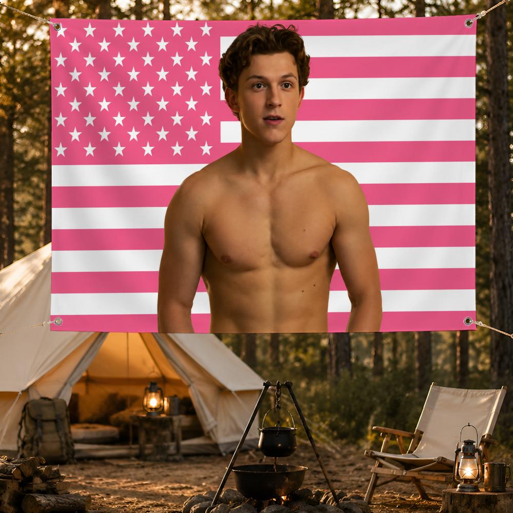 Outdoor Camping Holland - Acteur Tom Holland, Britse held, vlaggen,