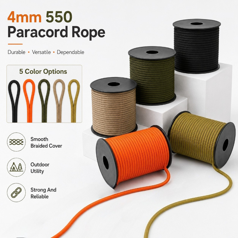 Outdoor Camping Extension Cord - 10-50Meter Meetee 4mm 550 Parachute Touw