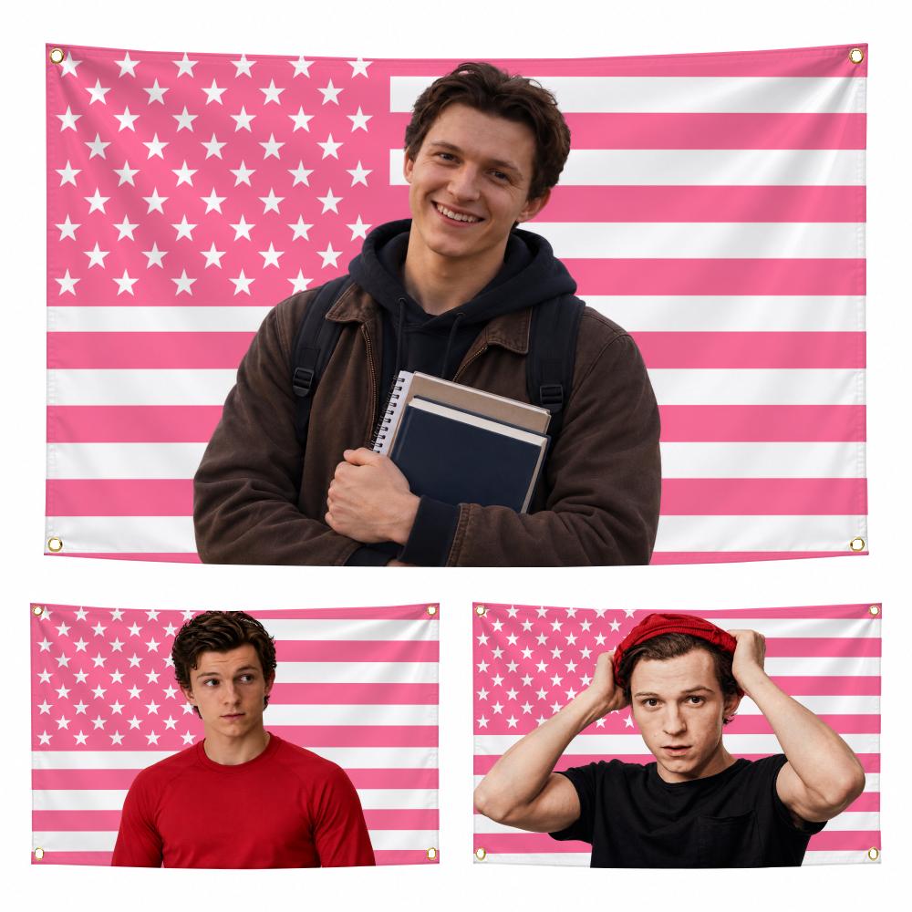 Outdoor Camping Holland - Acteur T-Tom Holland Vlaggen Gepersonaliseerde Vlag