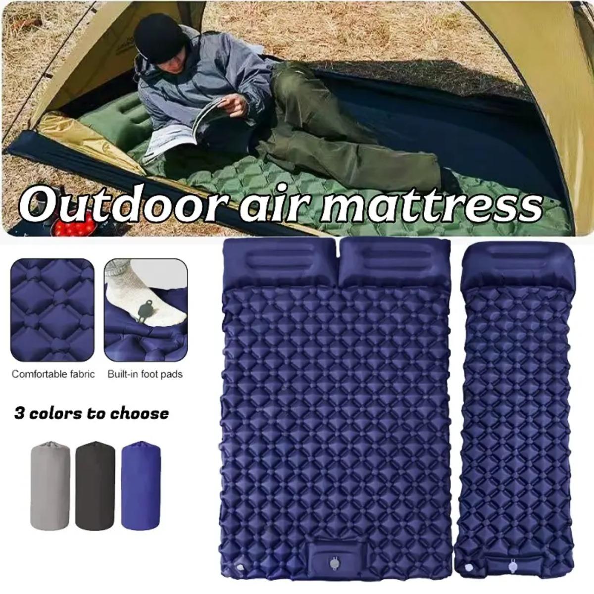 Outdoor Camping Rug Waterproof - Enkel- en dubbel opblaasbaar luchtbed, opvouwbaar