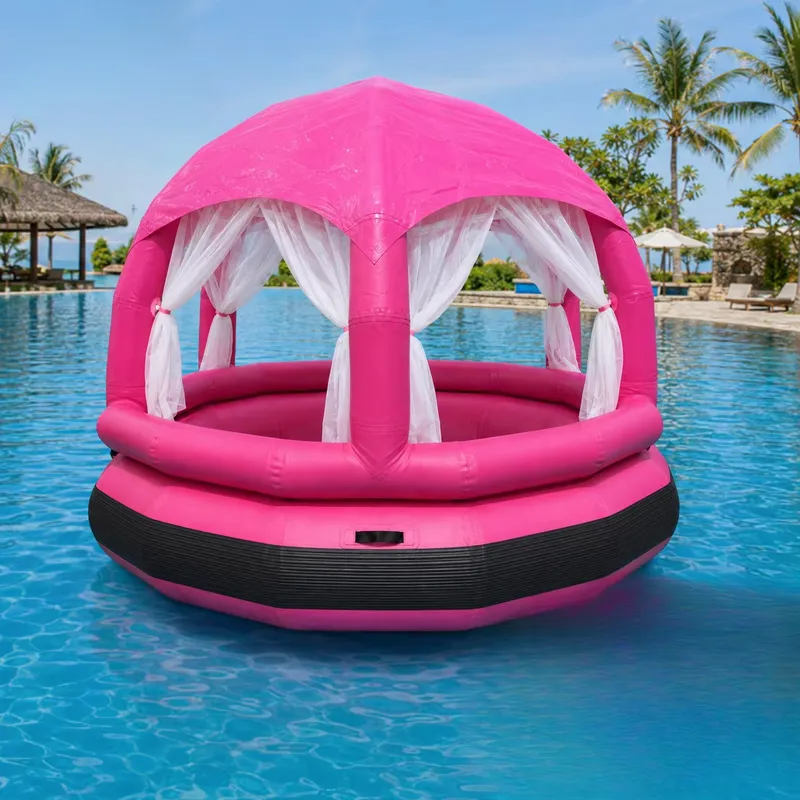 Outdoor Camping Rentals - Commerciële zonneschermzitplaatsen voor zwembadresorts, waterparkverhuur, OEM