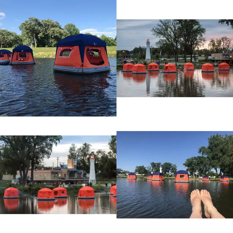 Outdoor Camping Rentals - Hete Aanbieding: Verhuurbaar Buiten-Camping Waterdrijvend Vlot