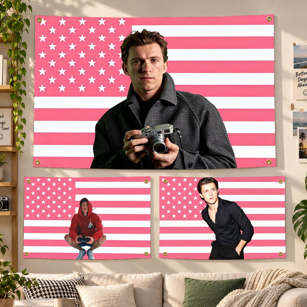 Outdoor Camping Holland - Acteur Tom Holland Hollywood Celebrity Vlaggen