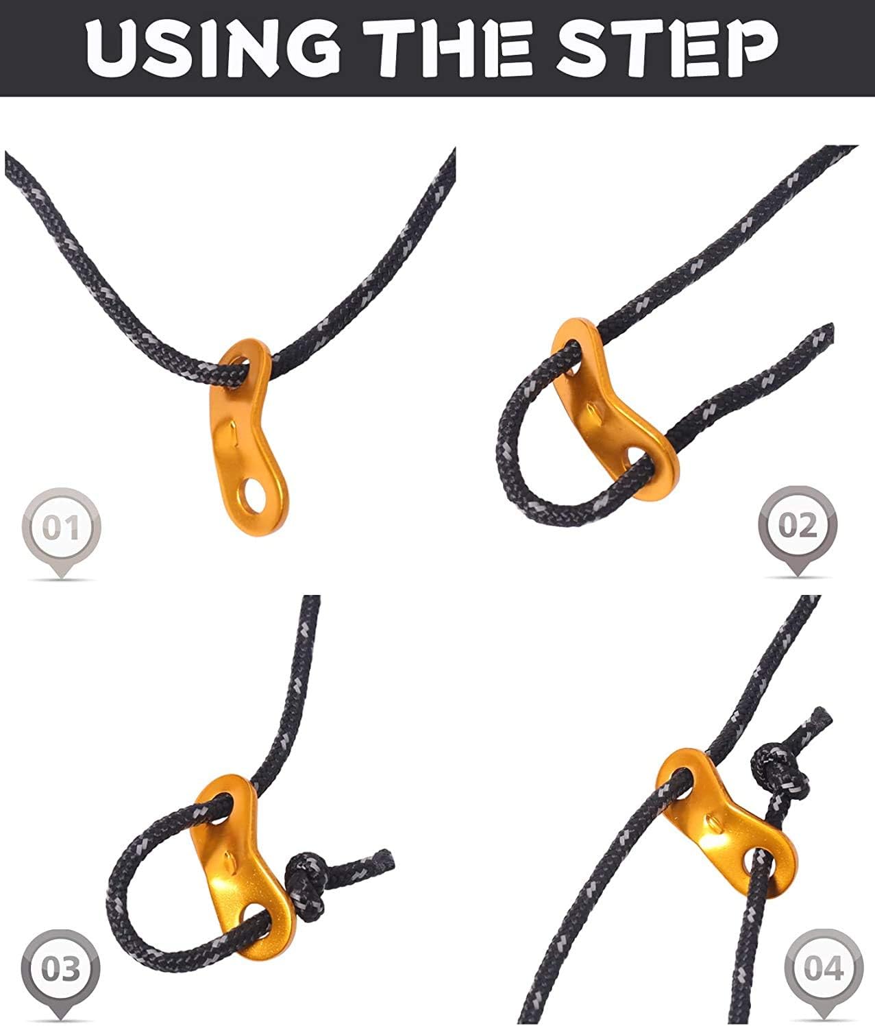 4m reflecterende scheerlijnen  - Outdoor Camping Extension Cord recensie en prijs