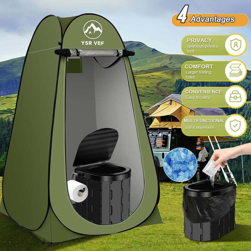 Draagbare toilettas, kampeerto - Outdoor In Camping recensie en prijs