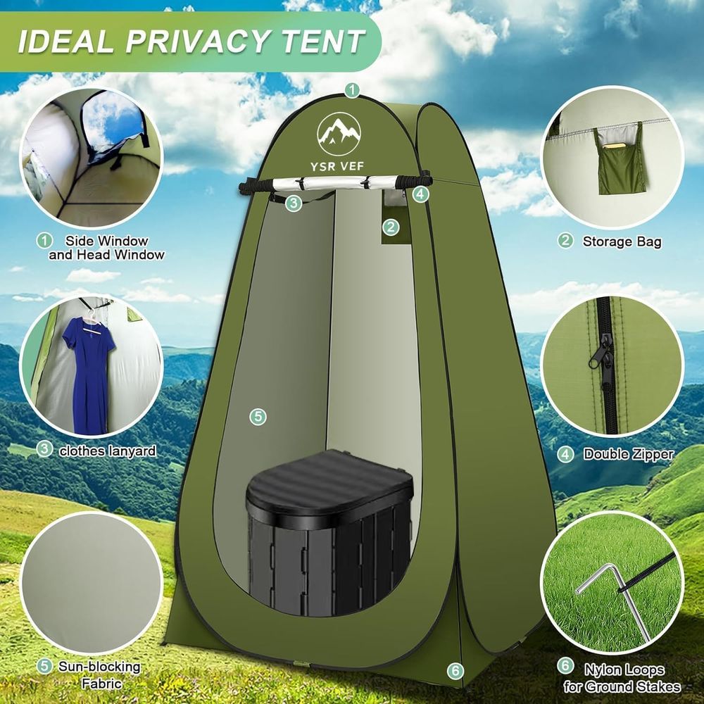 Draagbare toilettas, kampeerto - Outdoor In Camping recensie en prijs