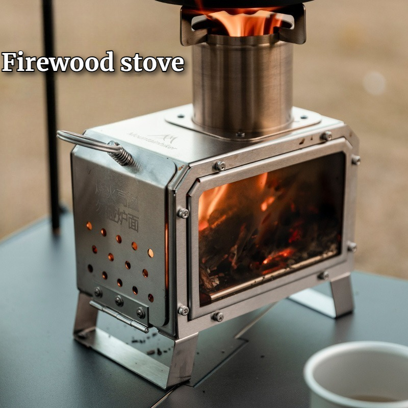 Roestvrijstalen vierkante hout - Cooking Outdoor Camping recensie en prijs