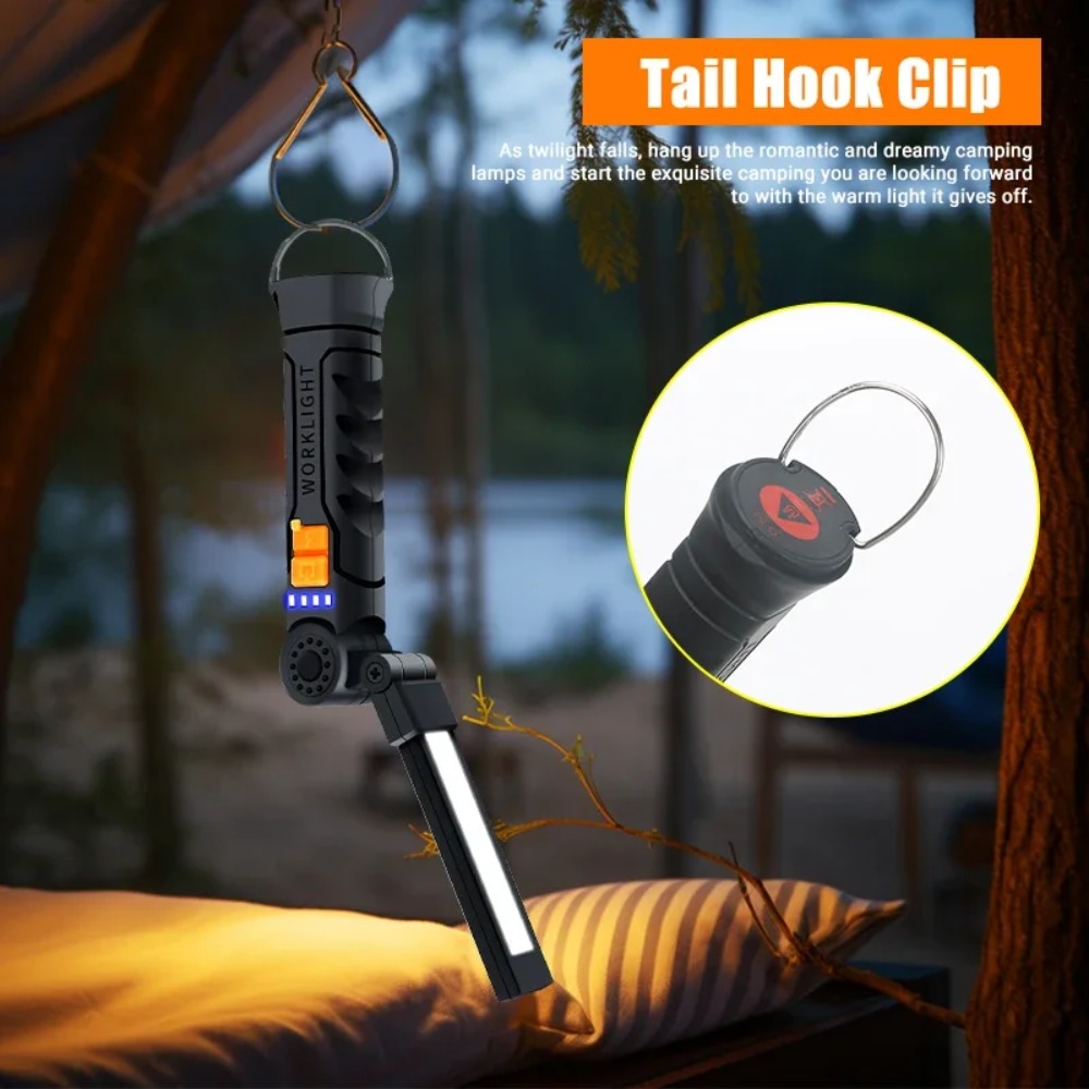 Draagbare COB LED-zaklamp USB  - Outdoor Camping Lampe recensie en prijs