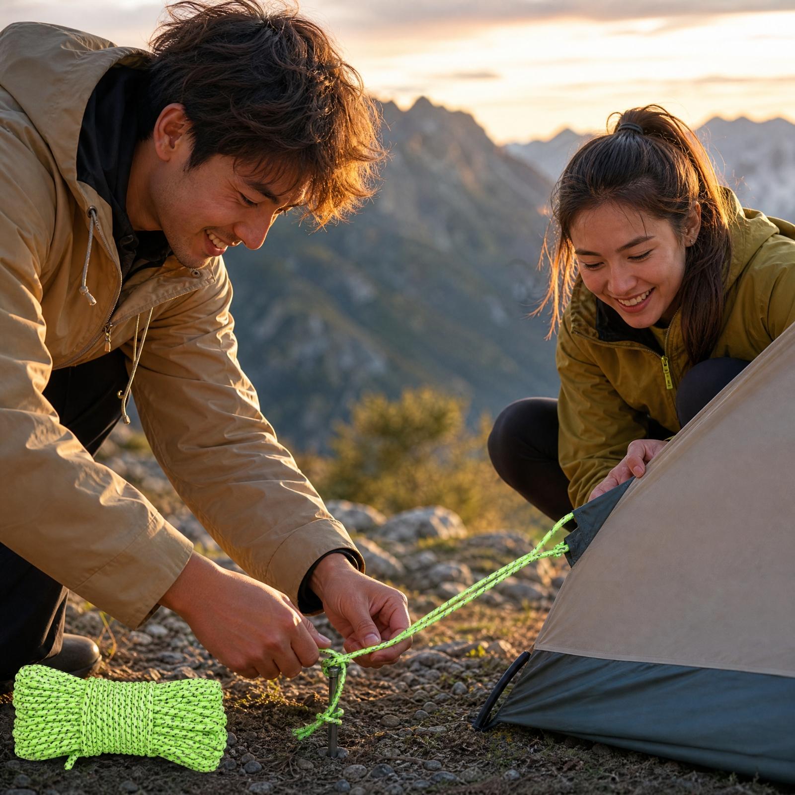 Gevlochten nylon touw met hoge - Outdoor Camping Guy recensie en prijs