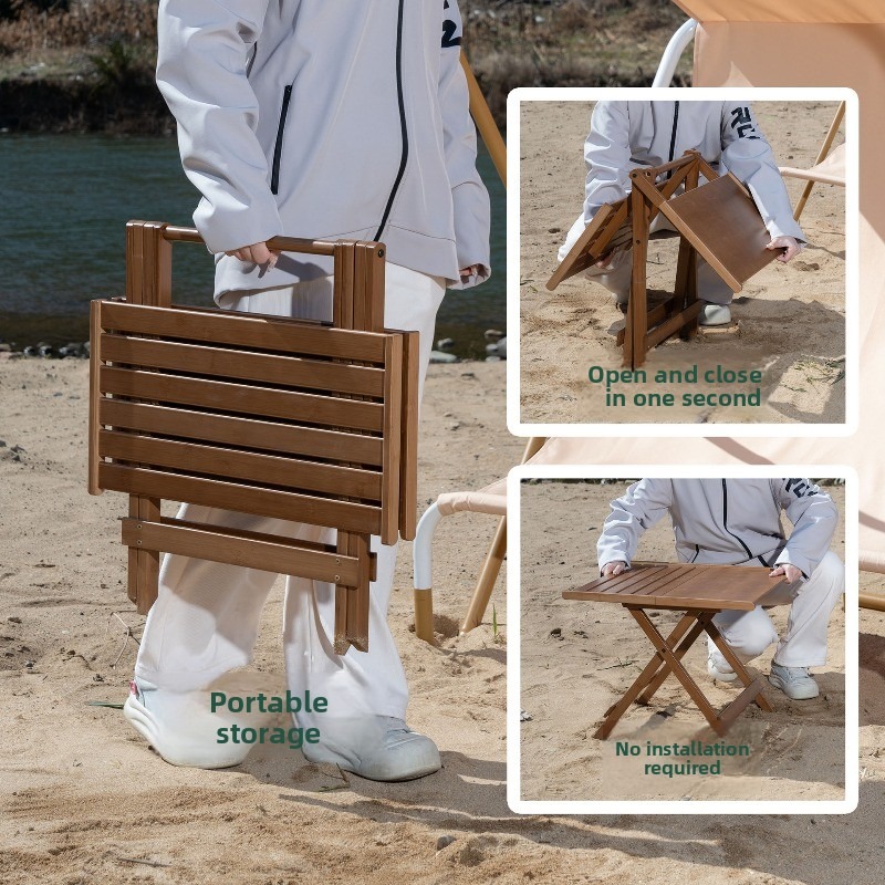 Draagbare bamboe opklapbare ve - Outdoor Camping Rentals recensie en prijs