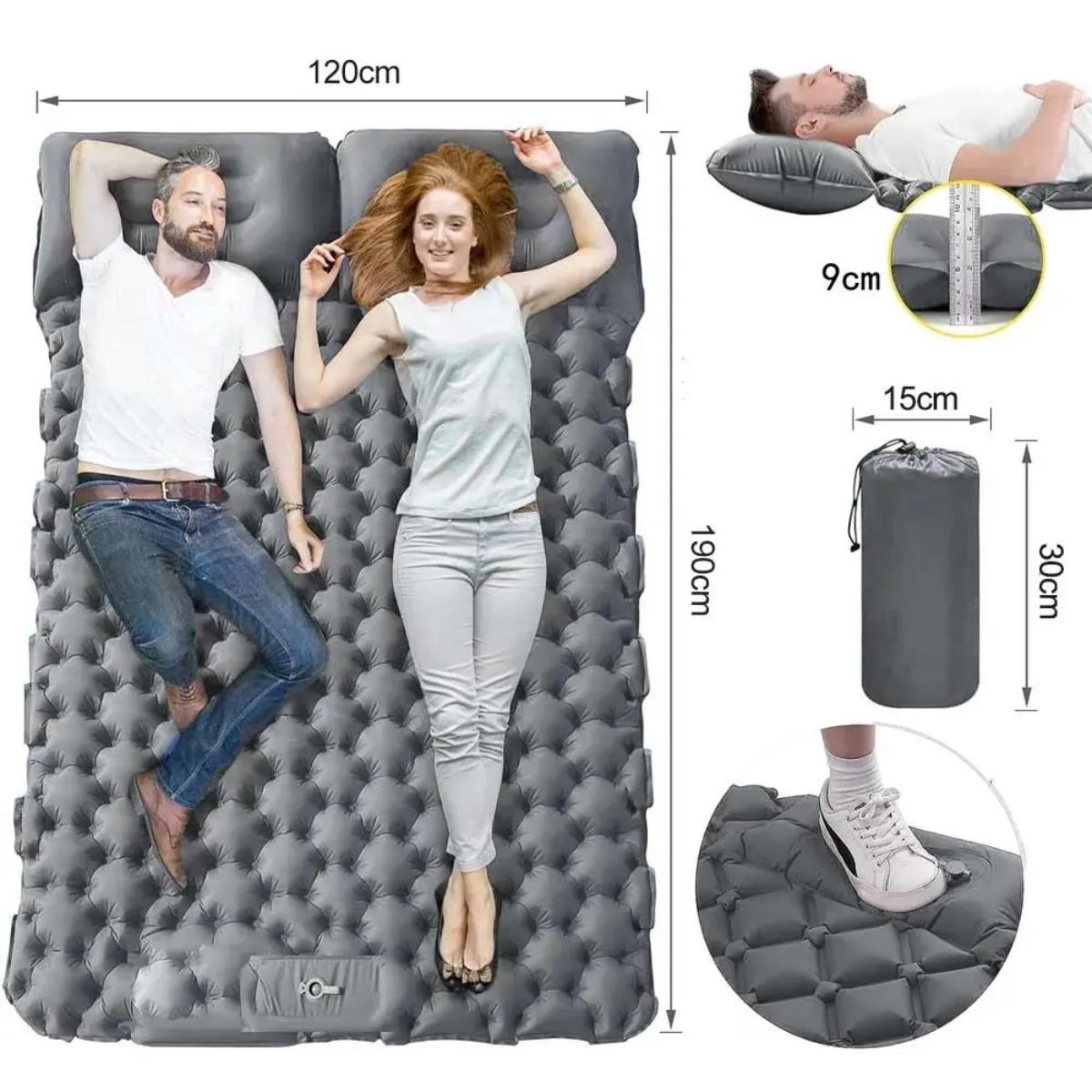 Enkel- en dubbel opblaasbaar l - Outdoor Camping Rug Waterproof recensie en prijs