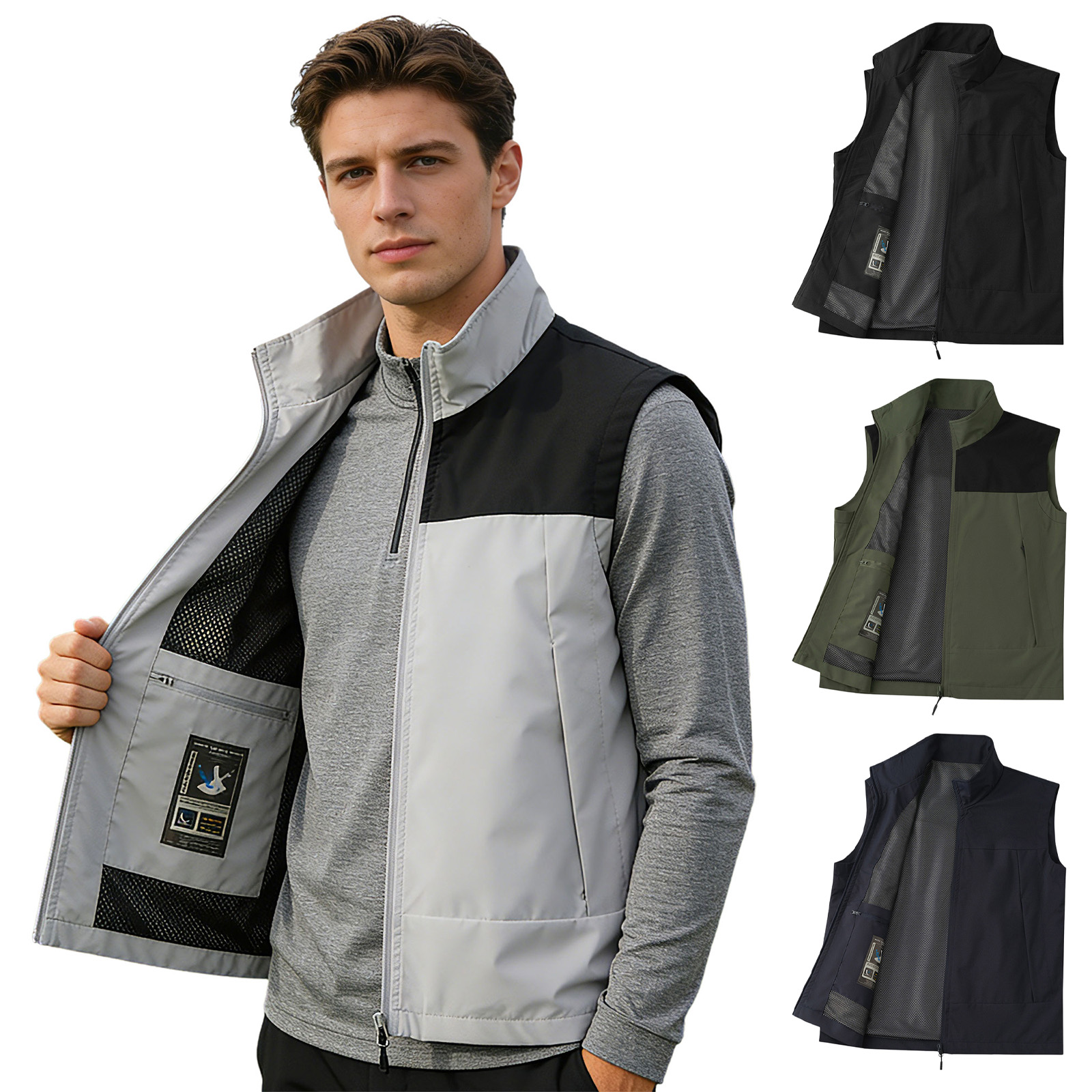 # M-5XL Heren Golfvest met Sta - Outdoor Camping Winter recensie en prijs