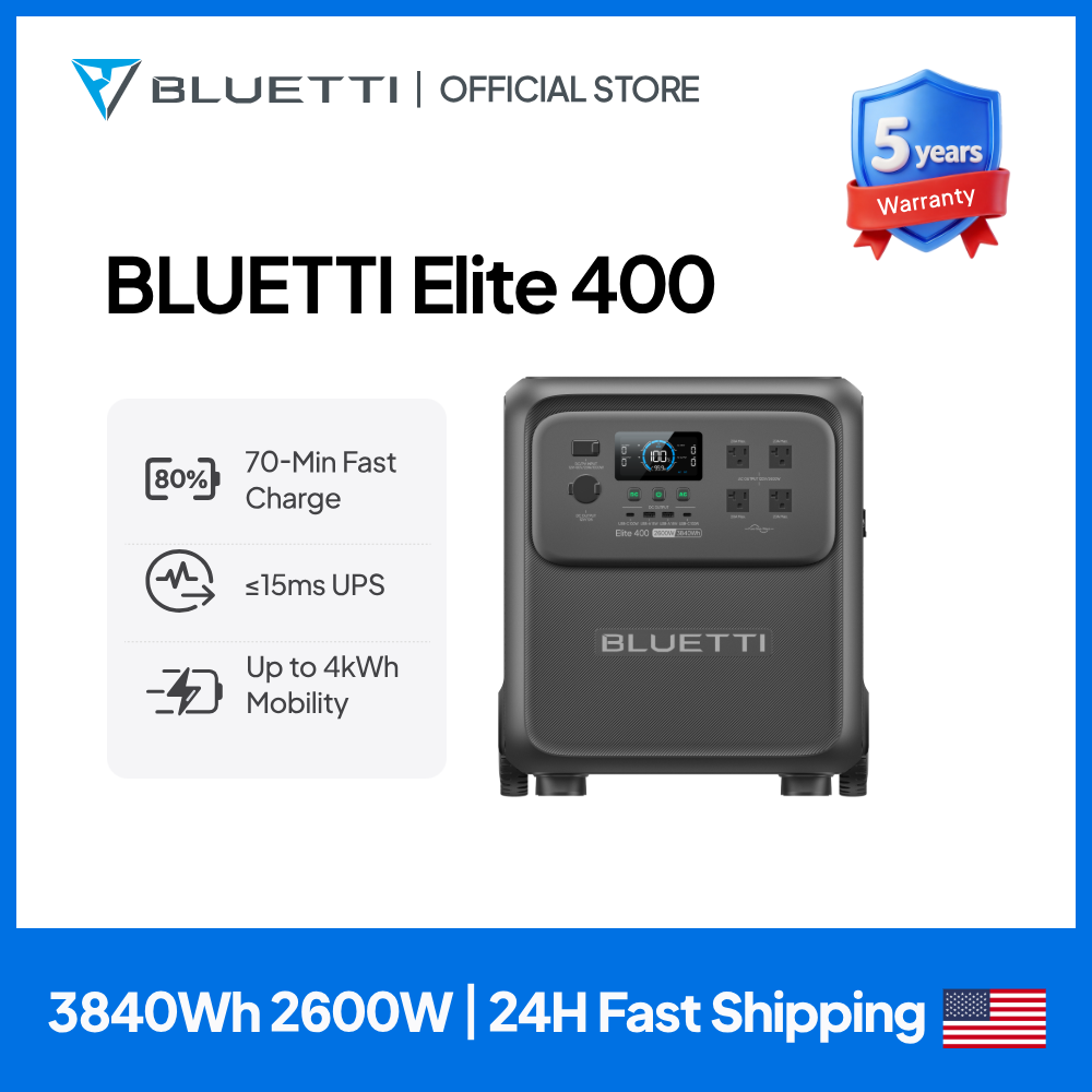 BLUETTI Elite 400 2600W 3840Wh - Outdoor Camping Outfit recensie en prijs