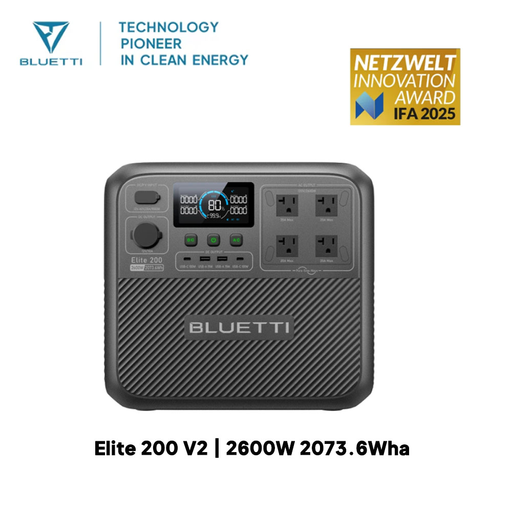 【Renew】BLUETTI Elite 200 V2 dr - Outdoor Camping Outfit recensie en prijs