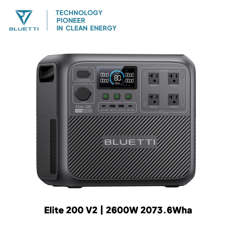 【Renew】BLUETTI Elite 200 V2 dr - Outdoor Camping Outfit recensie en prijs