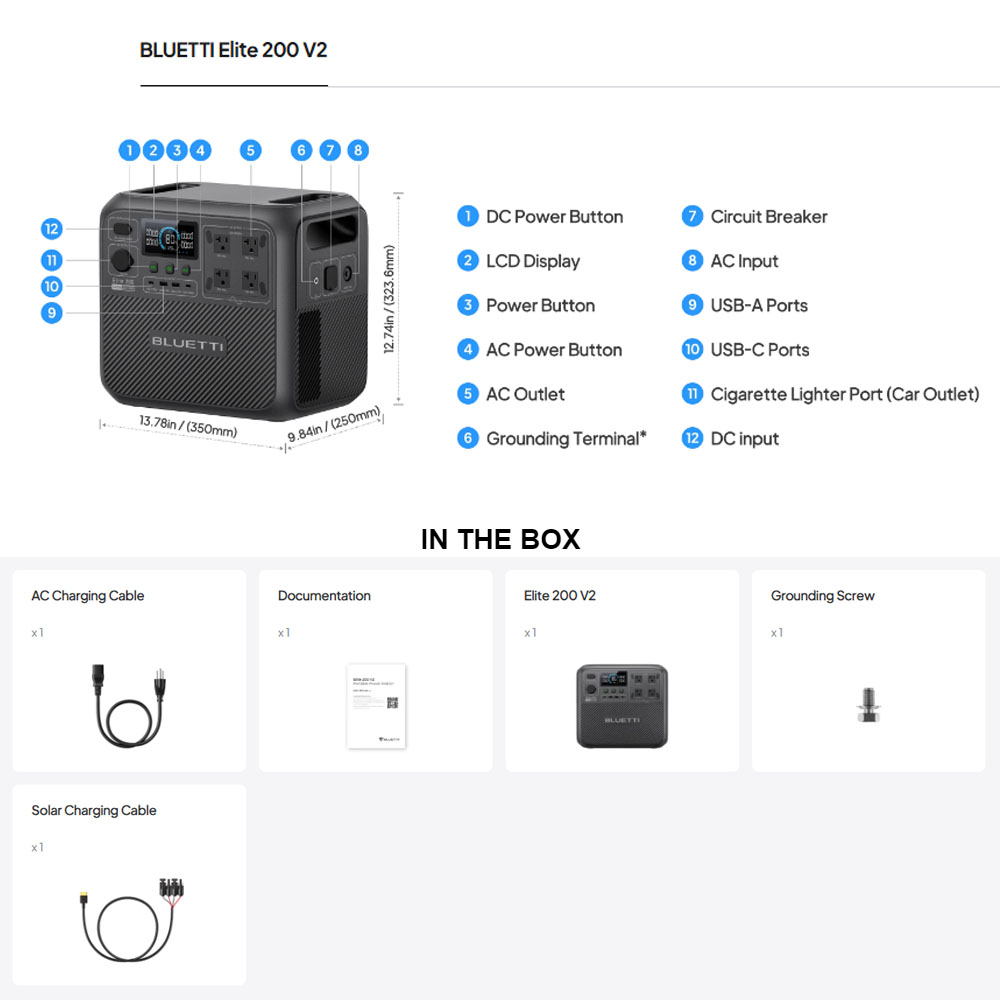【Renew】BLUETTI Elite 200 V2 dr - Outdoor Camping Outfit recensie en prijs