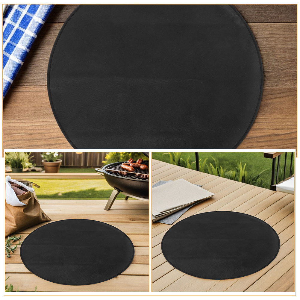 Ronde brandwerende BBQ-mat, hi - Outdoor Camping Grill recensie en prijs