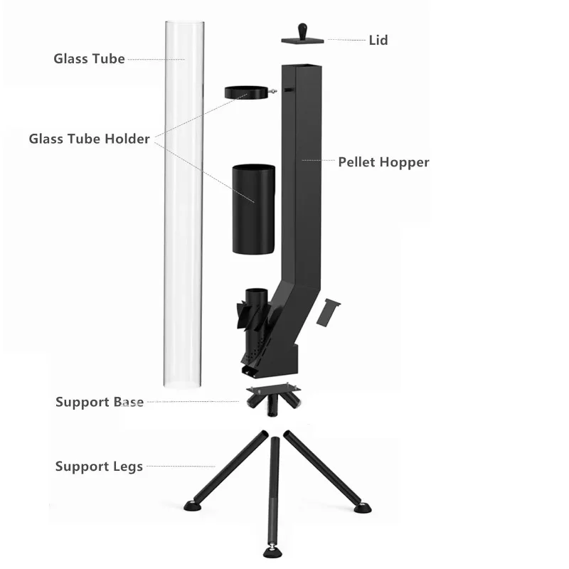 Winter pelletkachel, verticale - Outdoor Camping Winter recensie en prijs