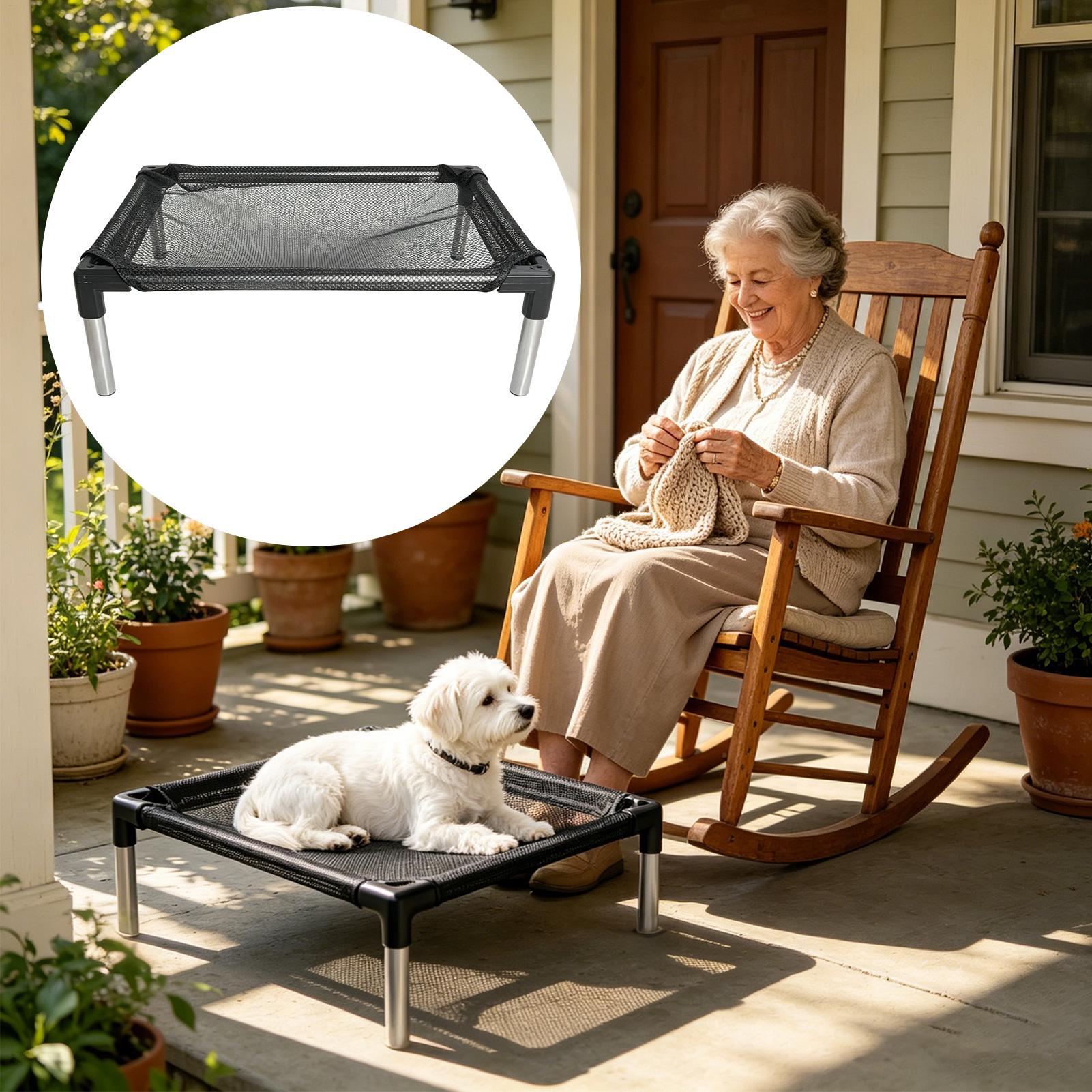Verhoogd hondenbed met ademend - Outdoor Camping Dog Bed recensie en prijs